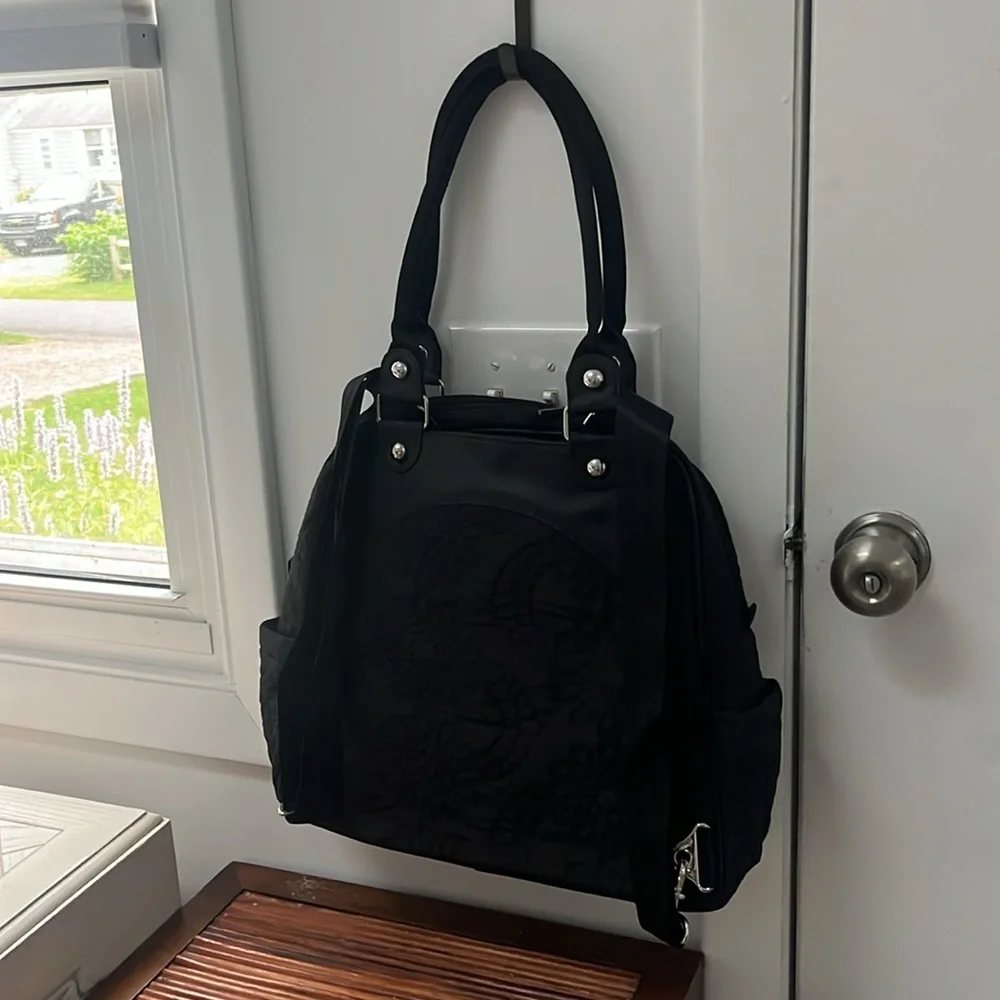 Petunia Pickle Bottom Central Park North Stop Embossed Satchel Diaper Bag,NWT
